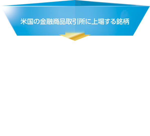米国の金融商品取引所に上場する銘柄