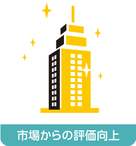 市場からの評価向上