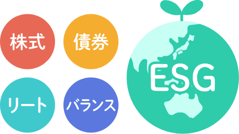 株式 債券 リート バランス ESG